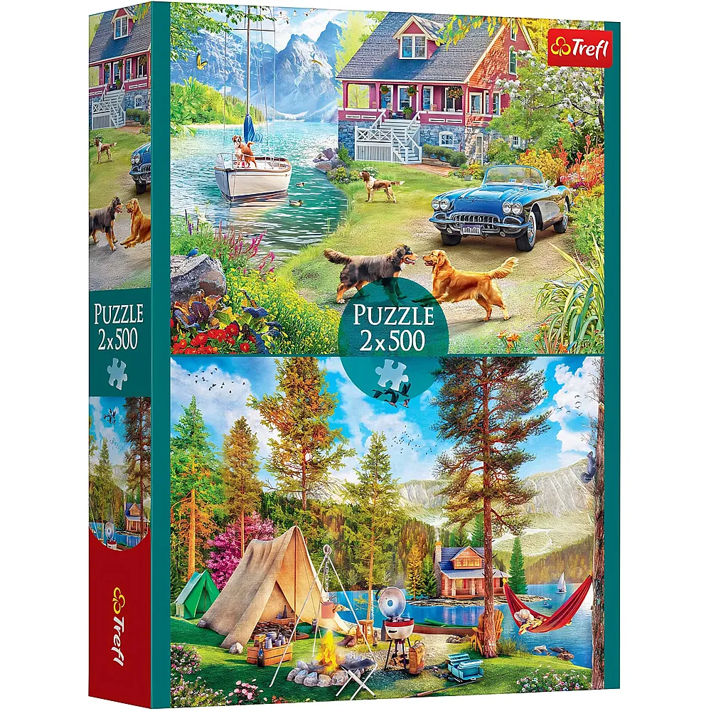 Trefl Puzzle 2in1 Sommerliche Entspannung - 500 Teile