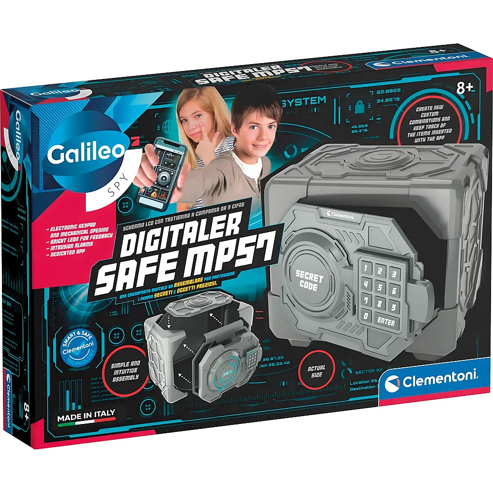 Clementoni Galileo Digitaler Safe MP57 | Detektiv