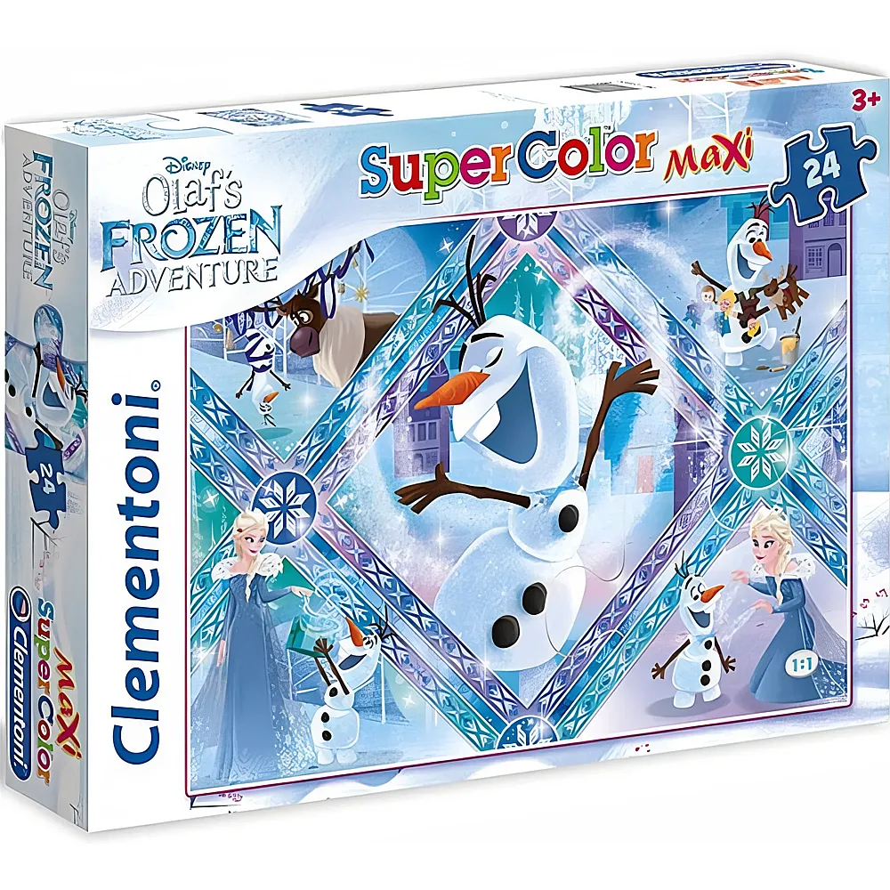 Clementoni Puzzle Supercolor Maxi Disney Frozen Olaf - 24 Teile