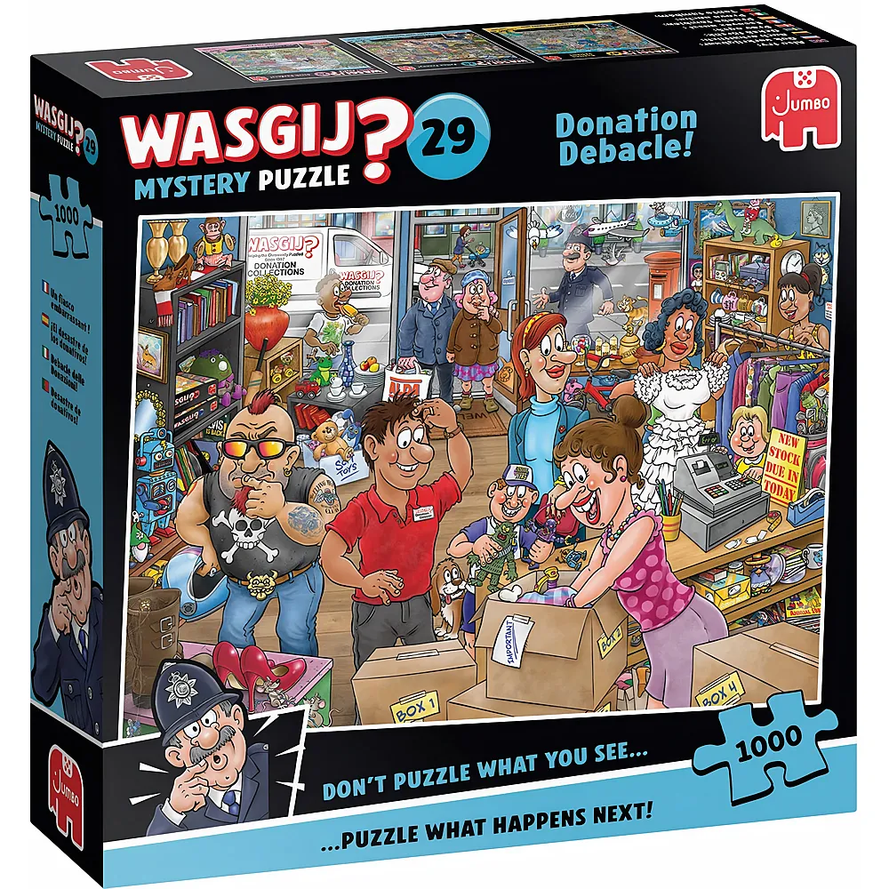 Jumbo Puzzle WASGIJ Mystery Spenden-Desaster 1000Teile