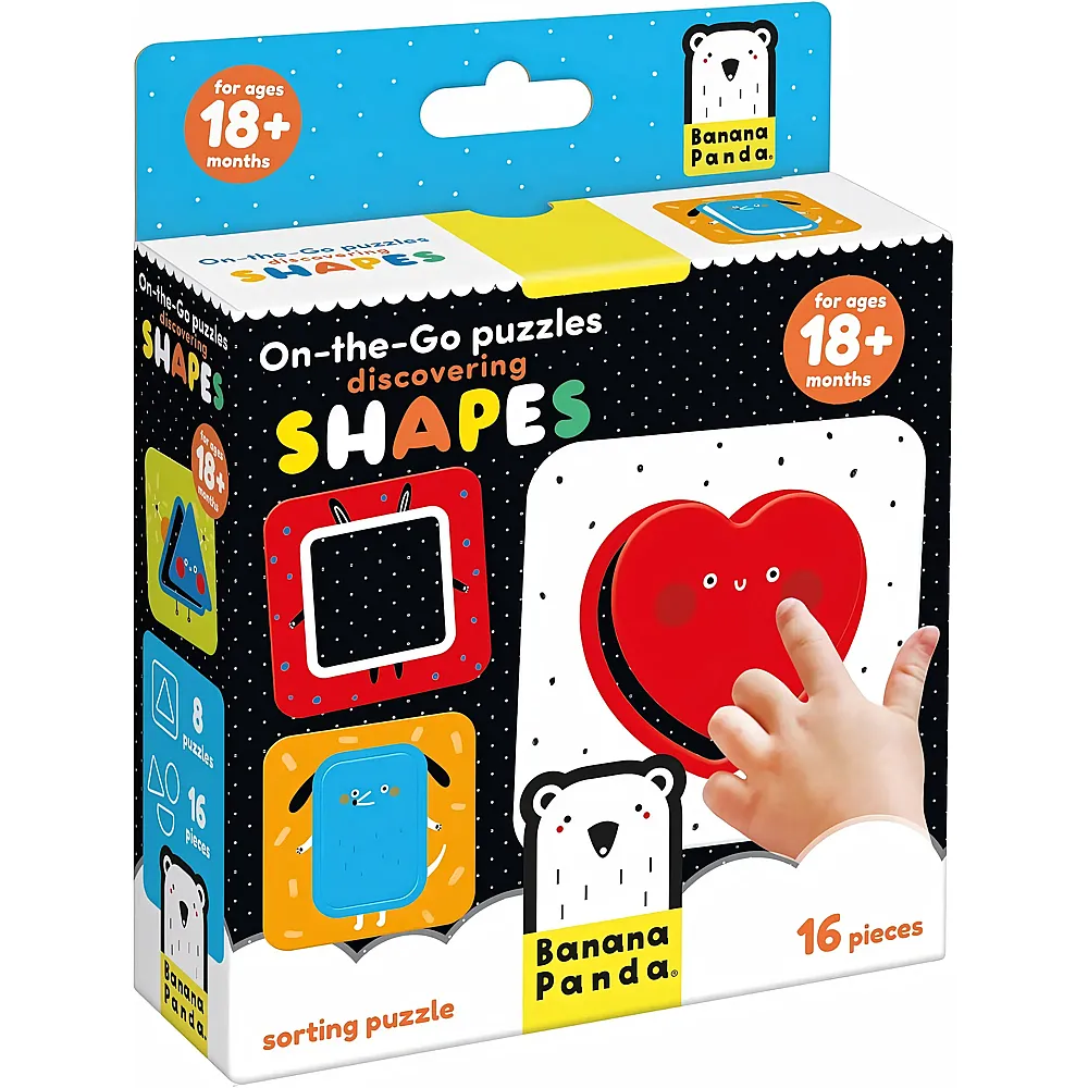 Banana Panda  Puzzle f�r unterwegs, Formen entdecken  16-tlg.
