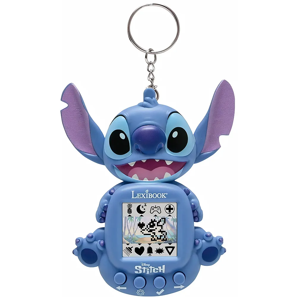 Lexibook , Disney Stitch, My Best-e, Tragbare Spielkonsole, Interaktiver und p�dagogischer Begleiter f�r Kinder, 8 Spielkategorien, Farbiger Bildschirm, Blau, JLMB10DLXB Disney Stitch A