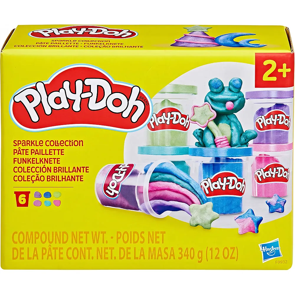 Play-Doh 6er-Pack Funkelknete