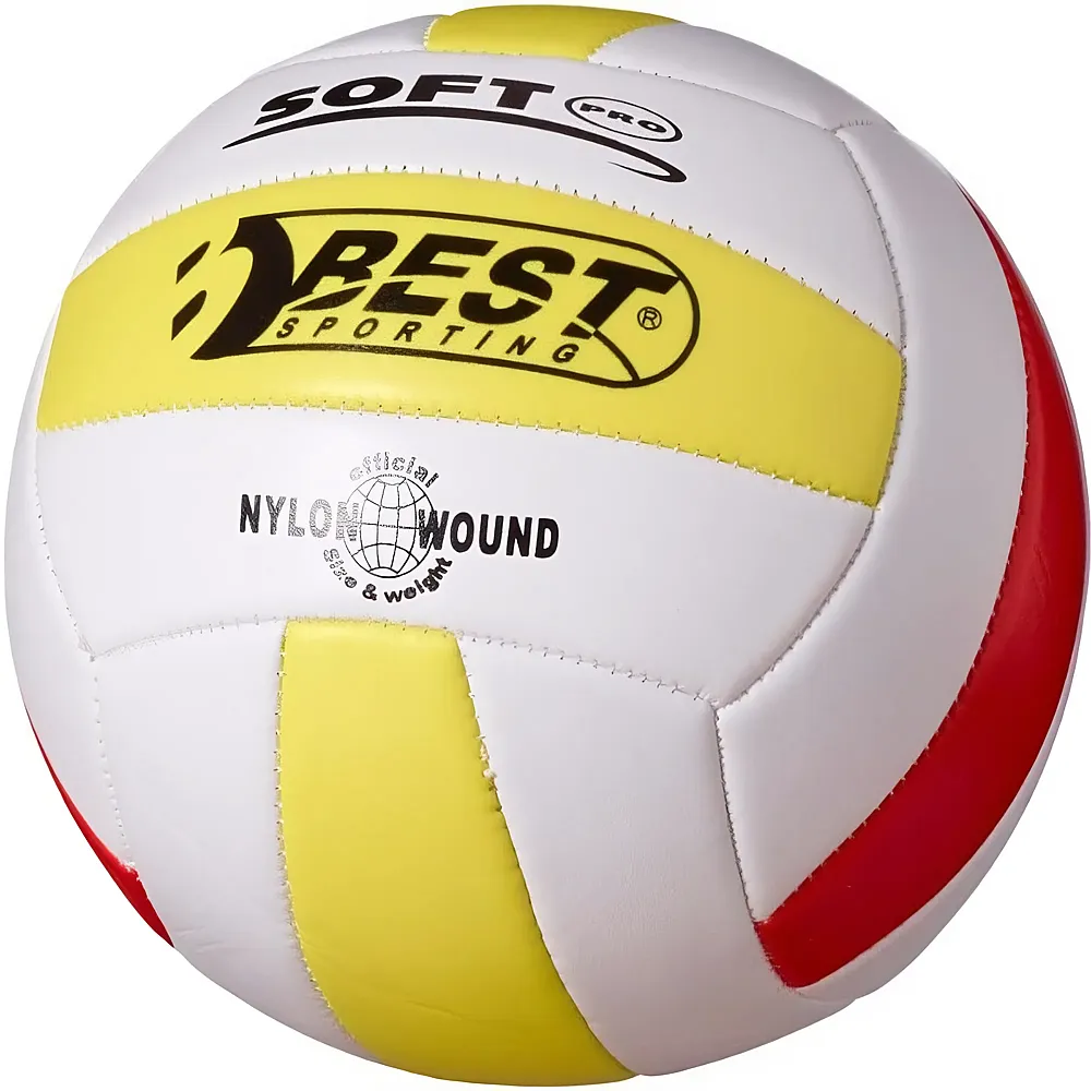 Best Sporting Volleyball Gr�sse 5 weiss/gelb/rot