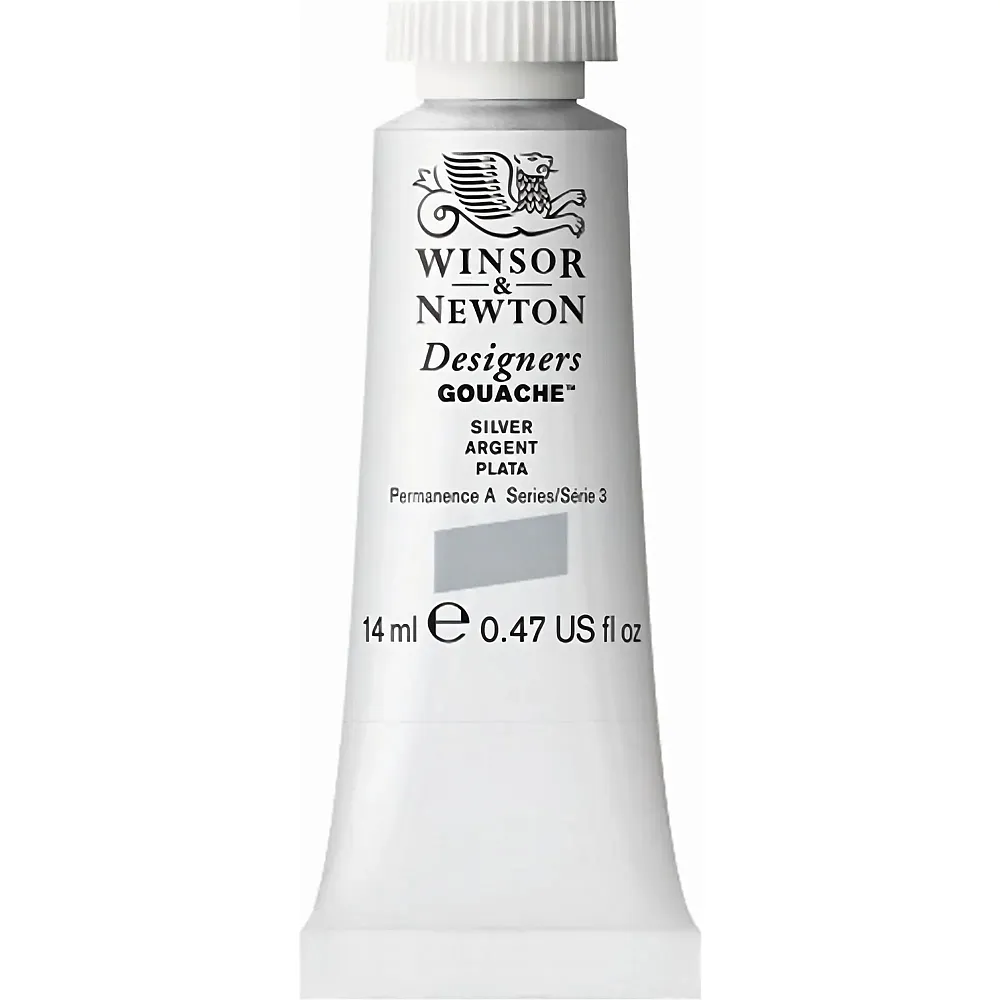 meinspielzeug - Winsor & Newton W&n Designers Gouache 14ml Tube Silber
