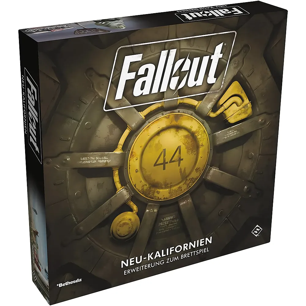 Fantasy Flight Games Fallout  Neu-Kalifornien, Erweiterung, Expertenspiel, Strategiespiel, 1-4 Spieler, Ab 14+ Jahren, 150+ Minuten