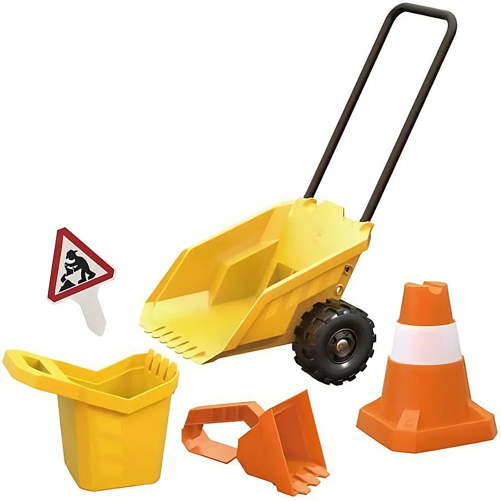 Hape Sandspielzeug-Set Baustelle mit Karre