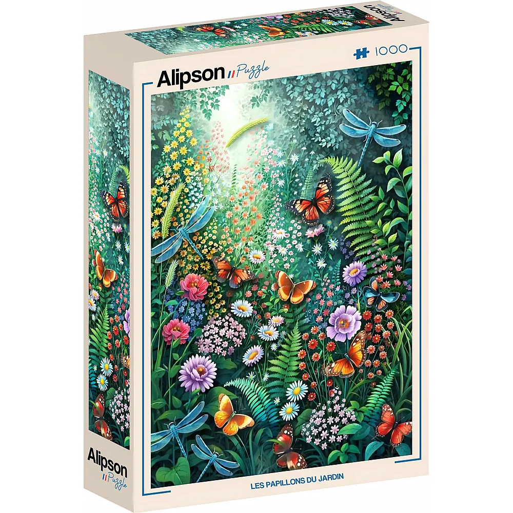 Alipson Puzzle Die Schmetterlinge im Garten - 1000 Teile