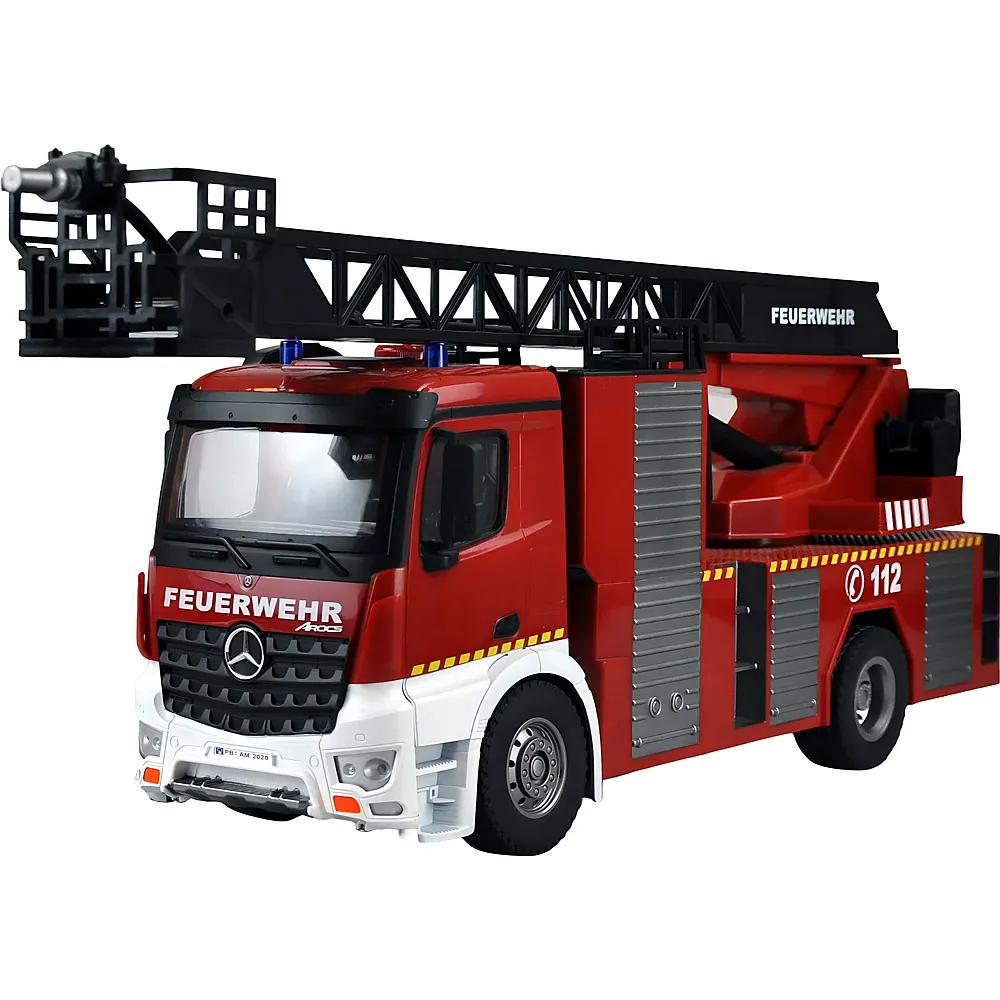 Amewi Mercedes Arocs Feuerwehr mit Drehleiter
