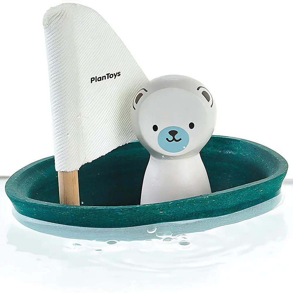 PlanToys Kleinkind Segelboot Eisbr | Badespielzeug