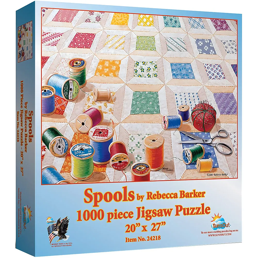 SunsOut Puzzle Rebecca Barker Spools - 1000 Teile
