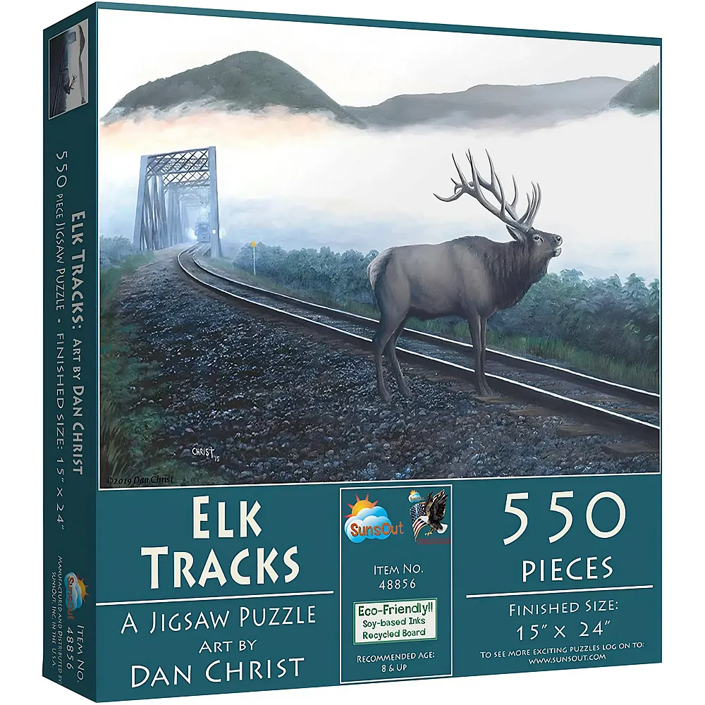 SunsOut Puzzle Dan Christ Elk Tracks - 550 Teile
