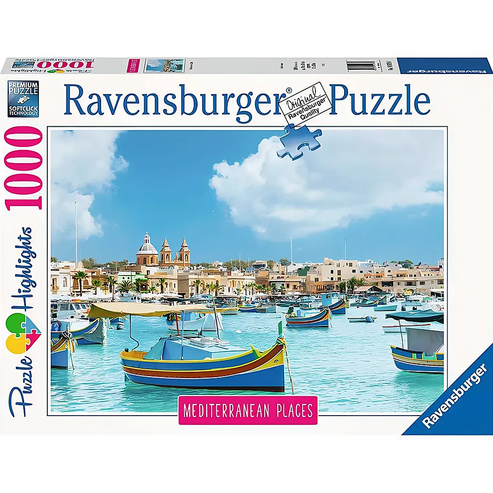 Ravensburger Puzzle Mediterranes Malta 1000Teile