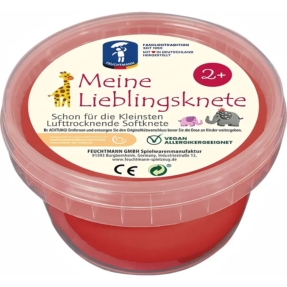 Feuchtmann Meine Lieblingsknete Rot - 500 g - Marken