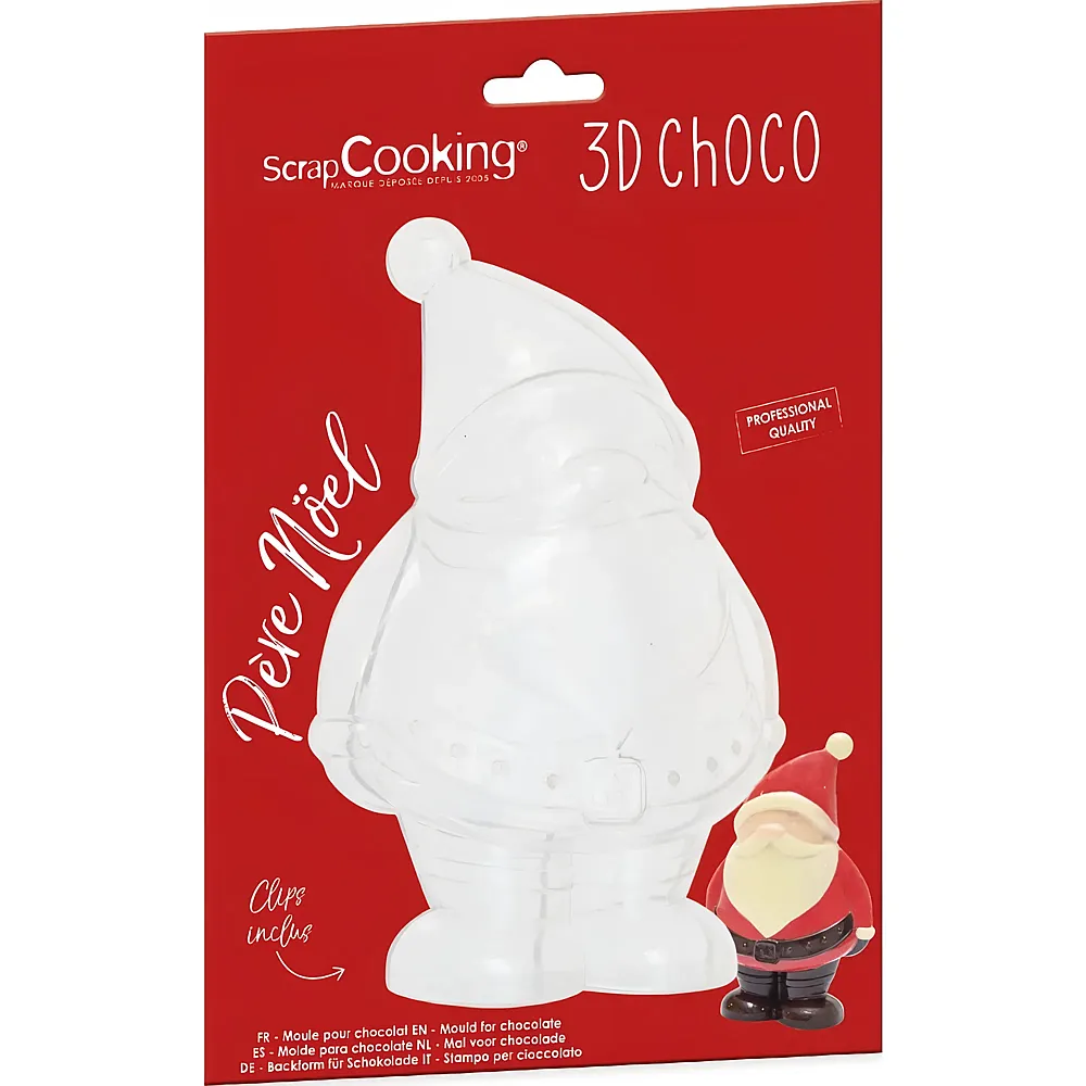 ScrapCooking 3D Profi Schokoladenform Weihnachtsman