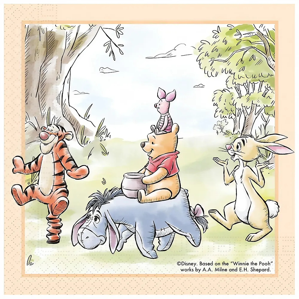 Procos 20 Servietten Winnie the Pooh 33x33cm