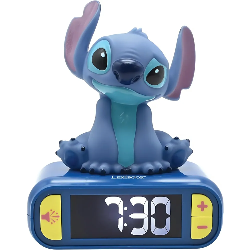 Lexibook Lilo & Stitch Stitch mit 3D Nachtlicht-Figur und besonderen Klingeltnen