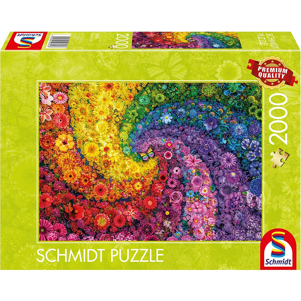 Schmidt Puzzle Kunterbunter Bl�tenwirbel - 2000 Teile