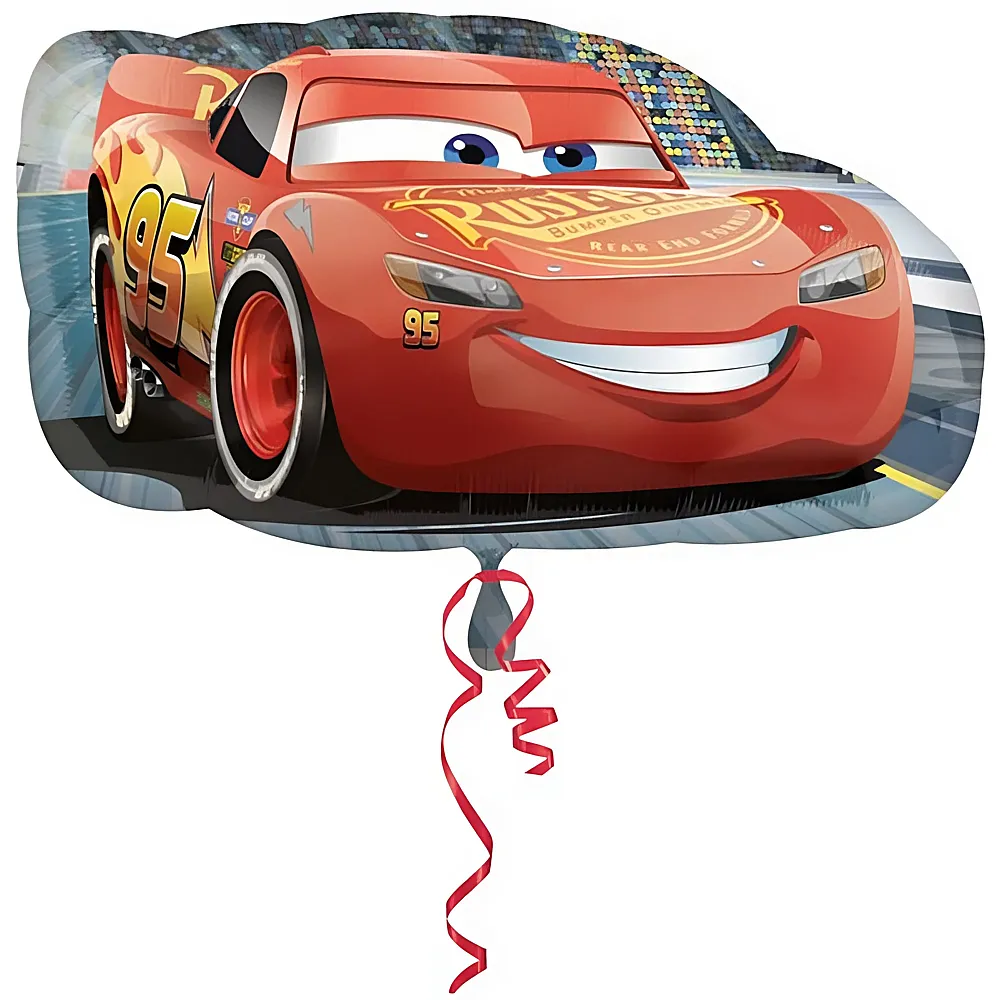 Amscan Disney Cars Folienballon Lightning McQueen 76x43cm | Kindergeburtstag