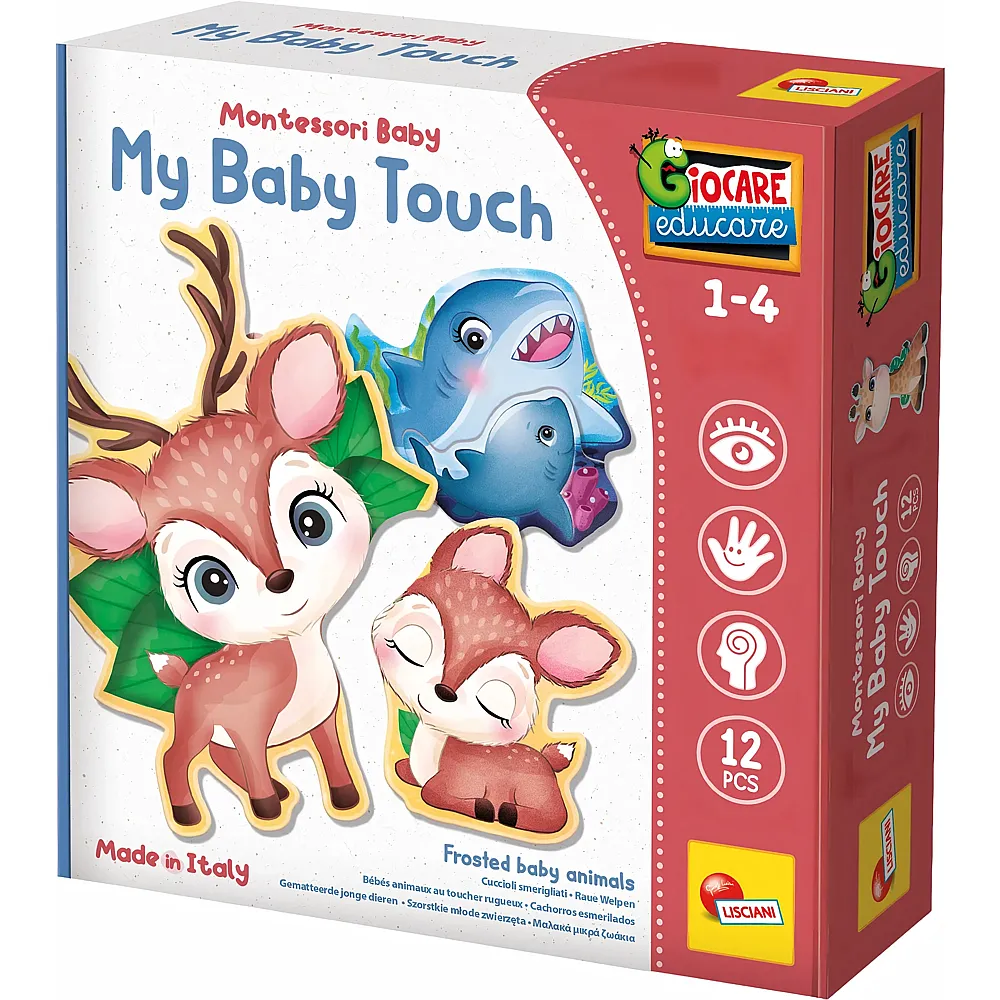 Lisciani Montessori Baby Touch My Baby 6 Paare Mutter und Welpe 12