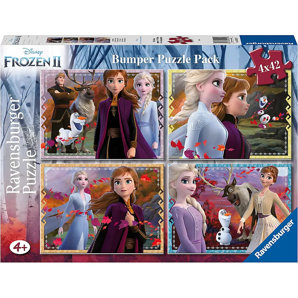 Ravensburger Puzzle 4in1 Disney Frozen Bumper Pack 42Teile