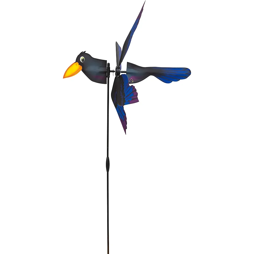meinspielzeug - HQ Invento Windspiel Breezy Wings Raven H�he 95 cm, Breite 51 cm, Rotor,