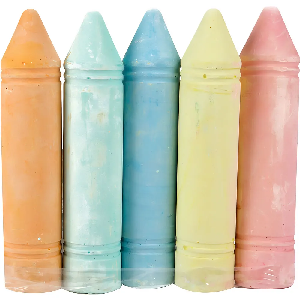 Toi-Toys Gessetti da marciapiede XXL - 5 pezzi