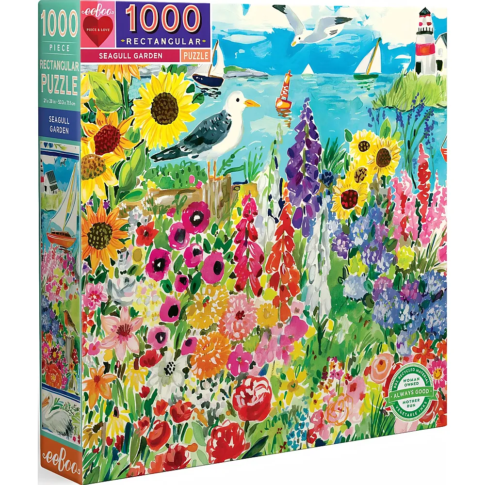 eeBoo Puzzle Seagull Garden - 1000 Teile