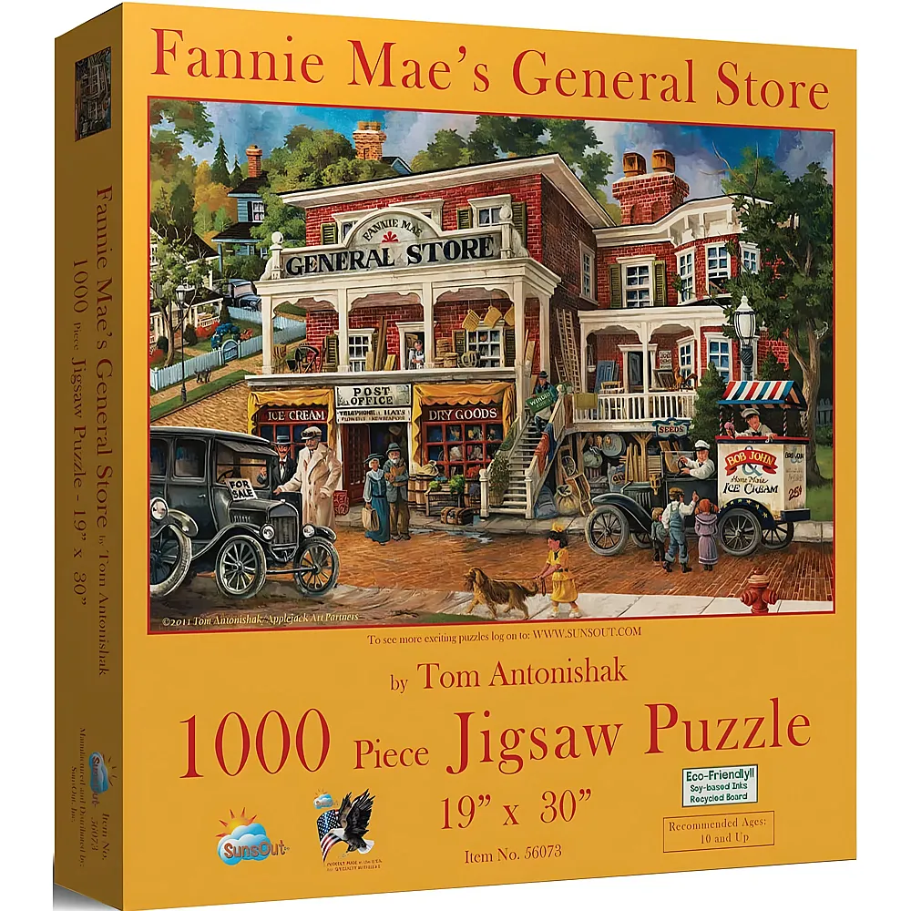 SunsOut Puzzle Tom Antonishak Fannie Mae's General Store - 1000 Teile