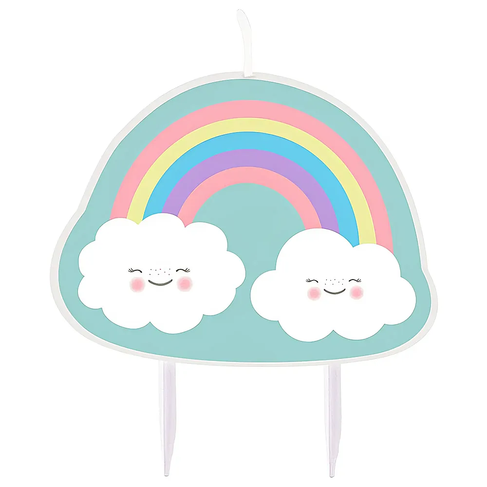 Amscan Geburtstagskerze Rainbow & Cloud | Kindergeburtstag