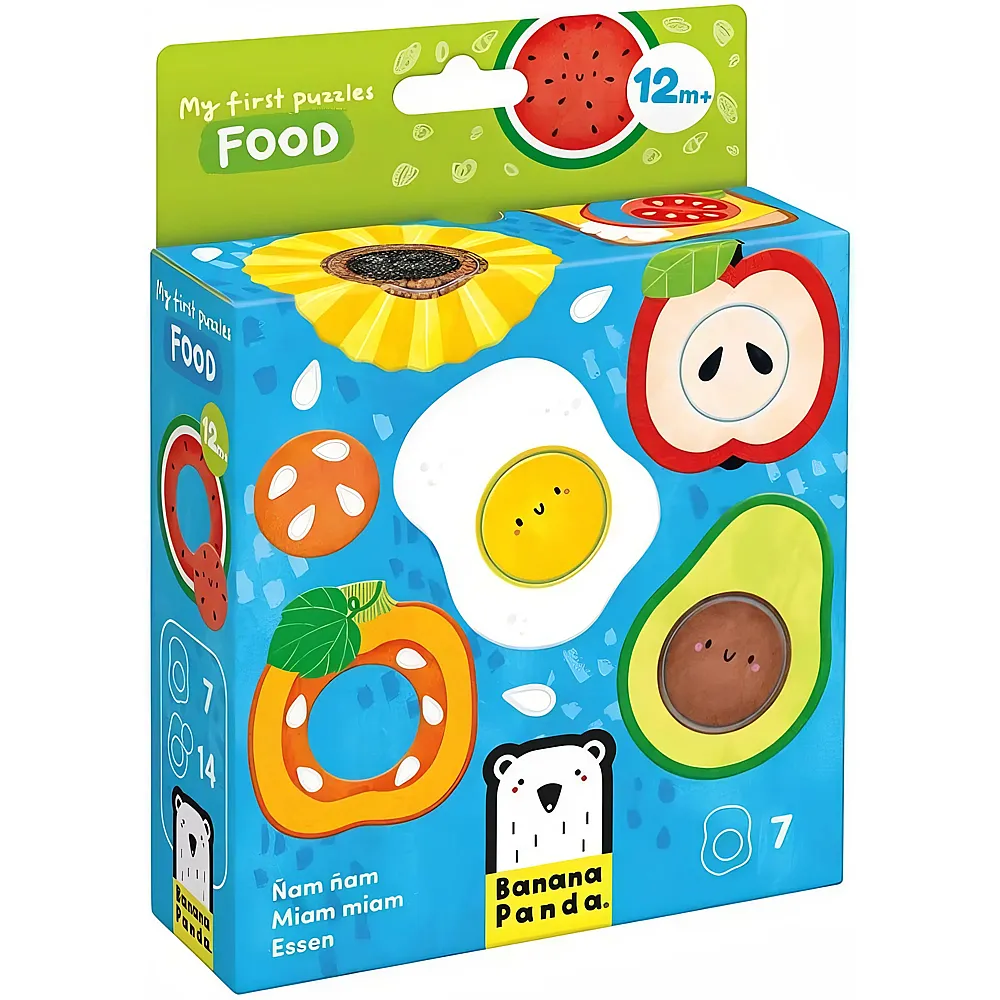 Banana Panda Puzzle 7in1 Mein erstes Essens-Paare 2Teile