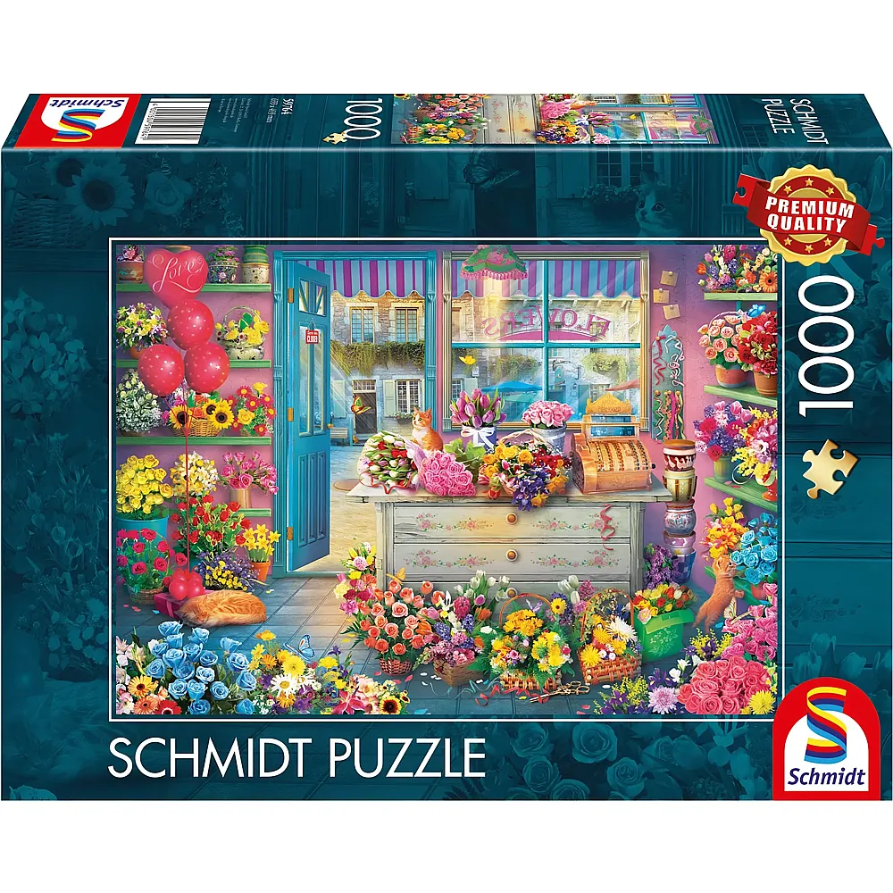 Schmidt Puzzle BunterBlumenladen 1000Teile