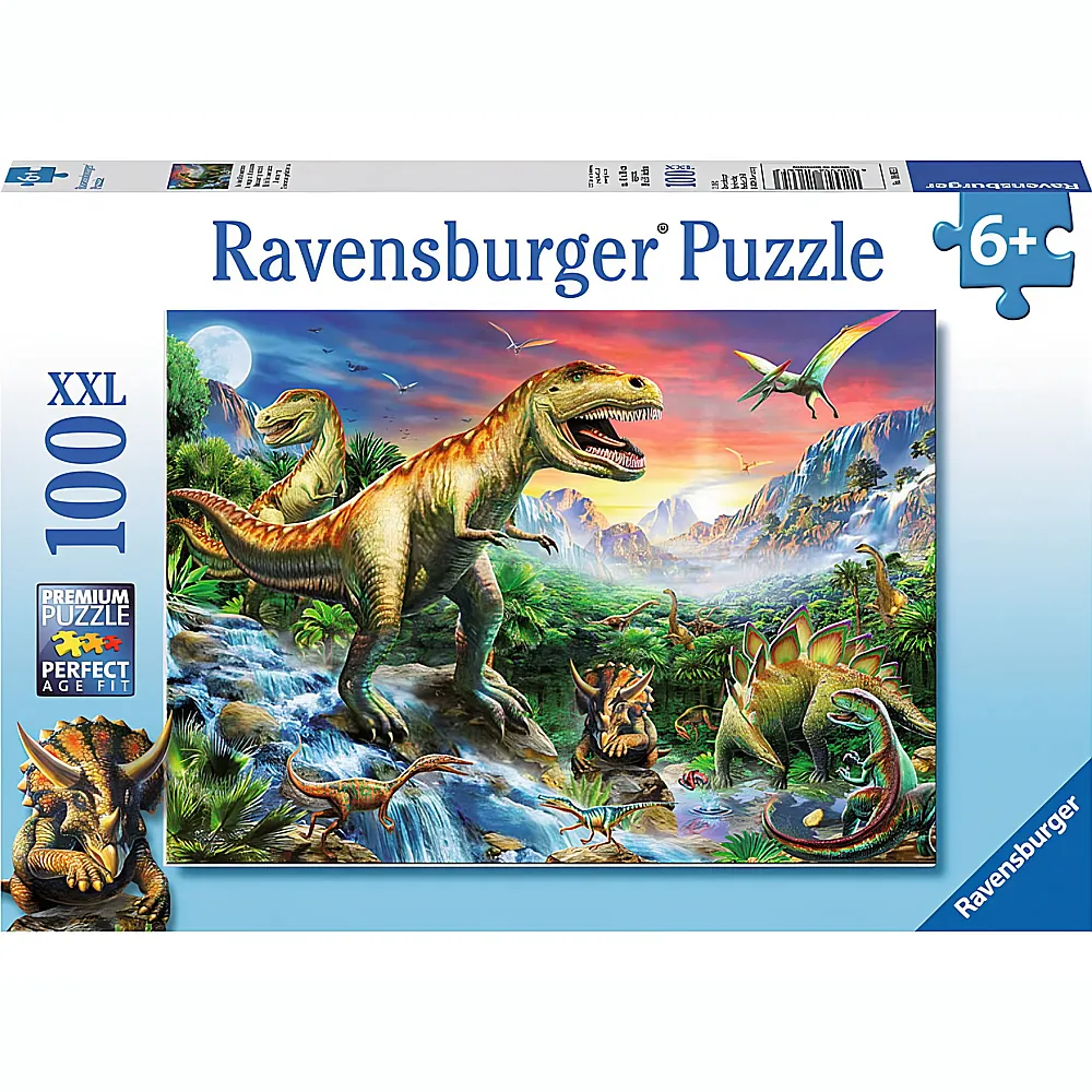 Ravensburger Puzzle Bei den Dinosauriern 100XXL