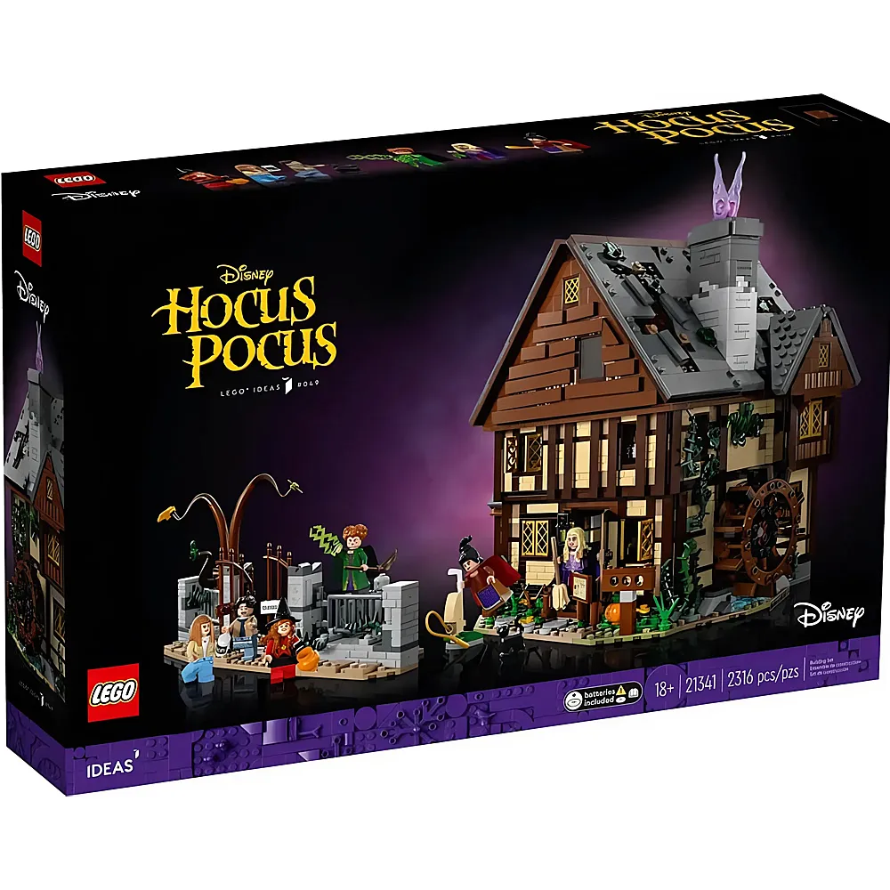 LEGO Ideas Disney Hocus Pocus: Das Hexenhaus der Sanderson-Schwestern 21341