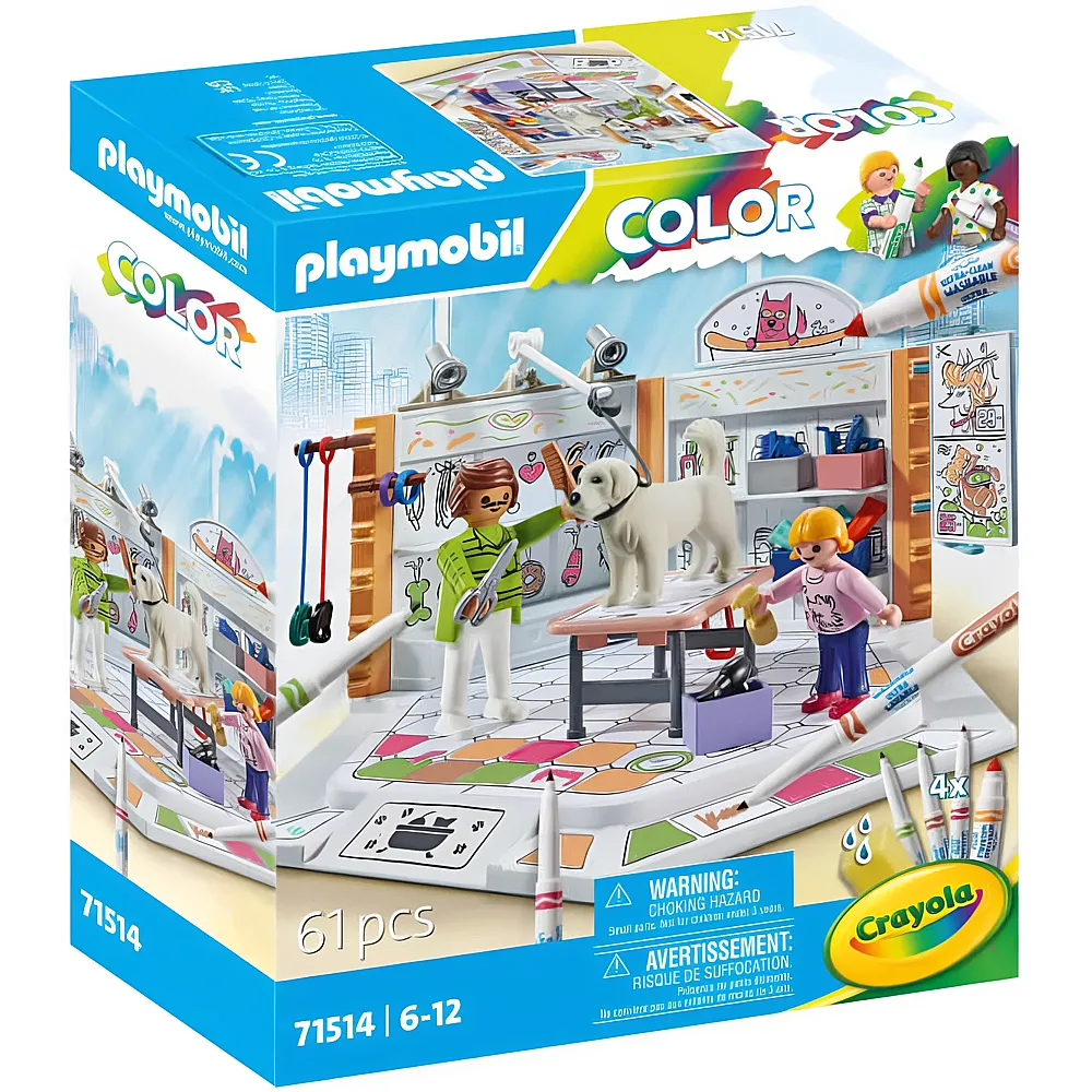 PLAYMOBIL Color Hundesalon 71514