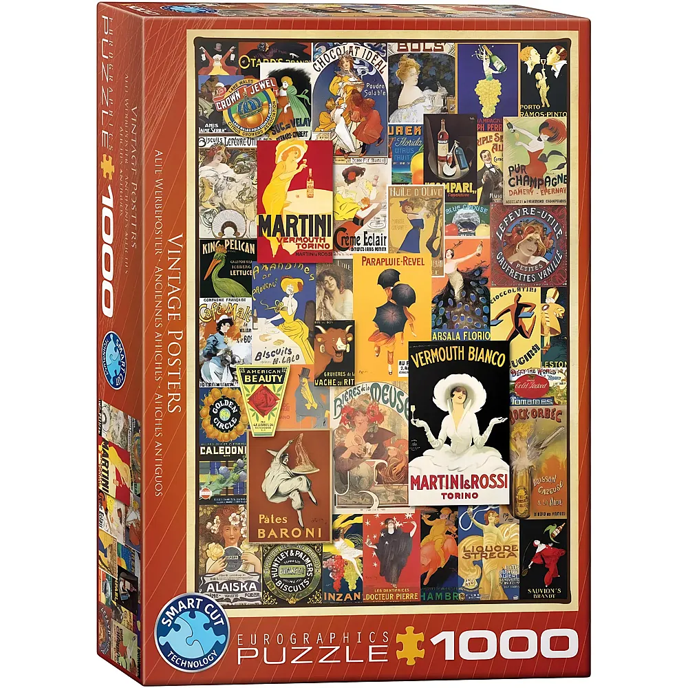 Eurographics Puzzle Vintage Posters - 1000 Teile | Puzzle 1000 Teile
