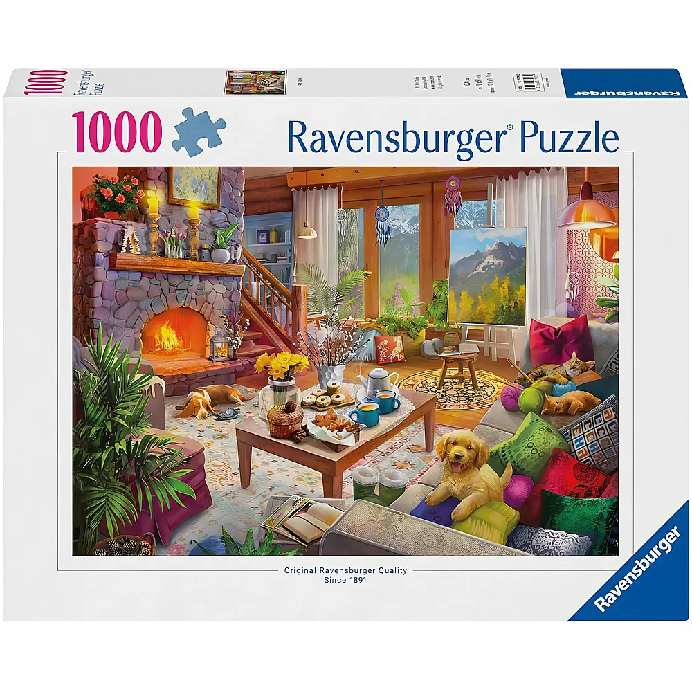 Ravensburger Puzzle Cozy Cabin - 1000 Teile