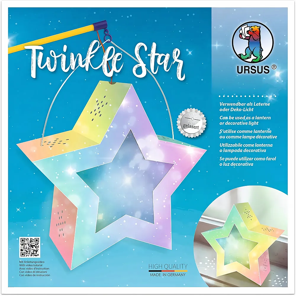 URSUS Laternen-Bastelset Twinkel Star