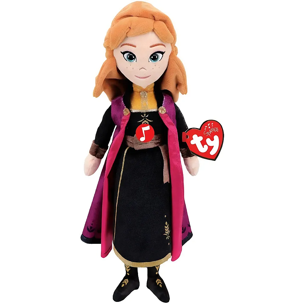 Ty Prinzessin Anna mit Sound - 40 cm Disney Frozen - Lizenzfiguren Pl�sch