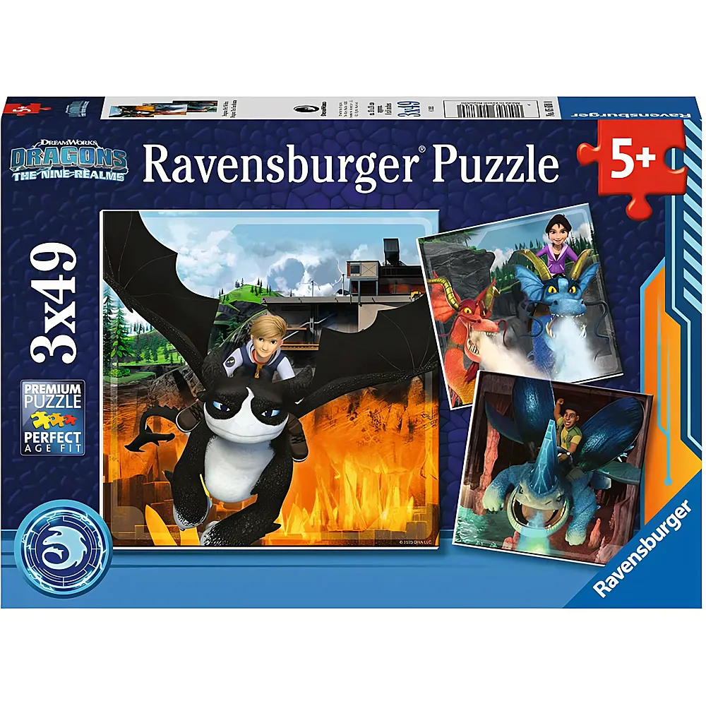 Ravensburger Puzzle Dragons: Die 9 Welten 3x49