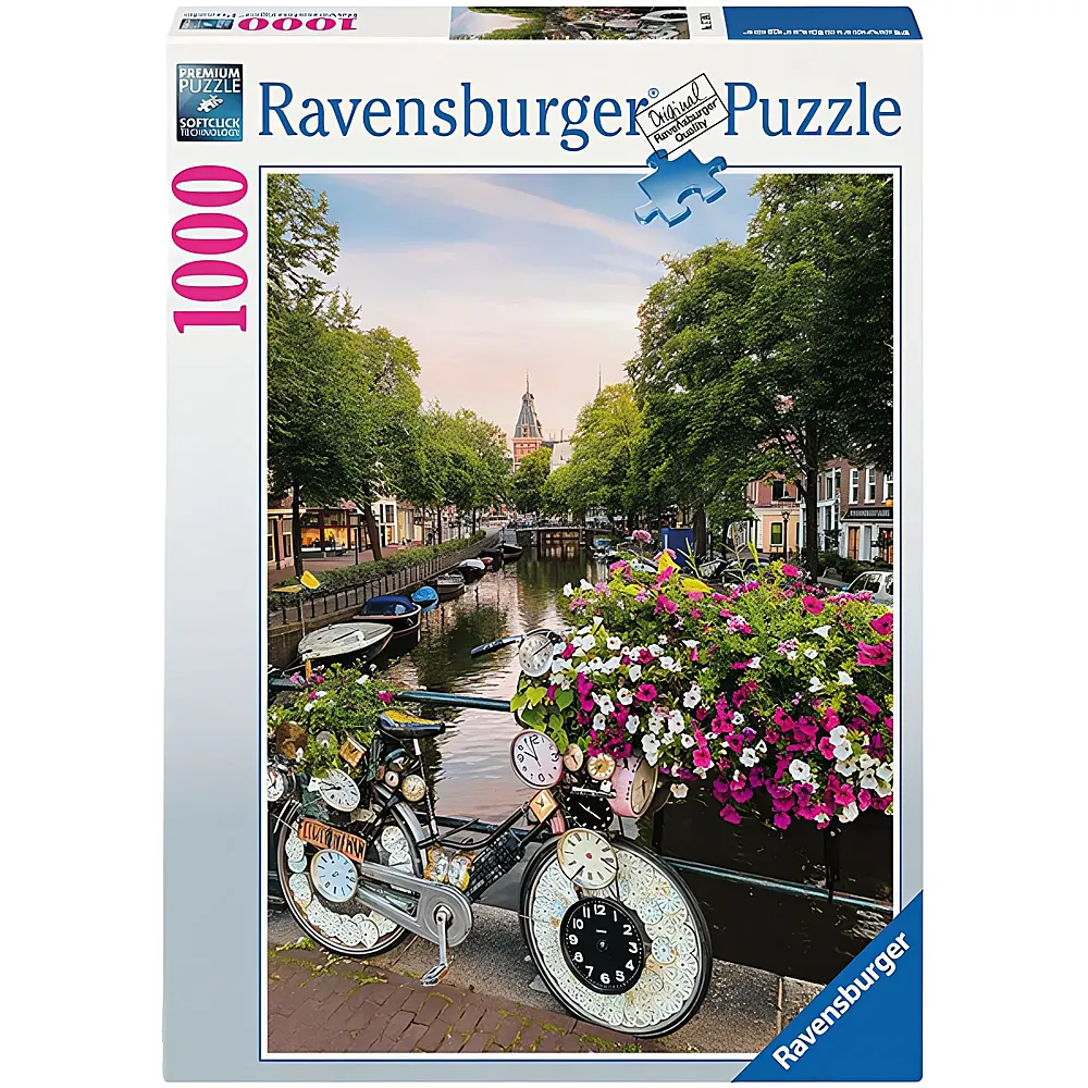 Ravensburger Puzzle Bicycle Amsterdam 1000Teile | Puzzle 1000 Teile