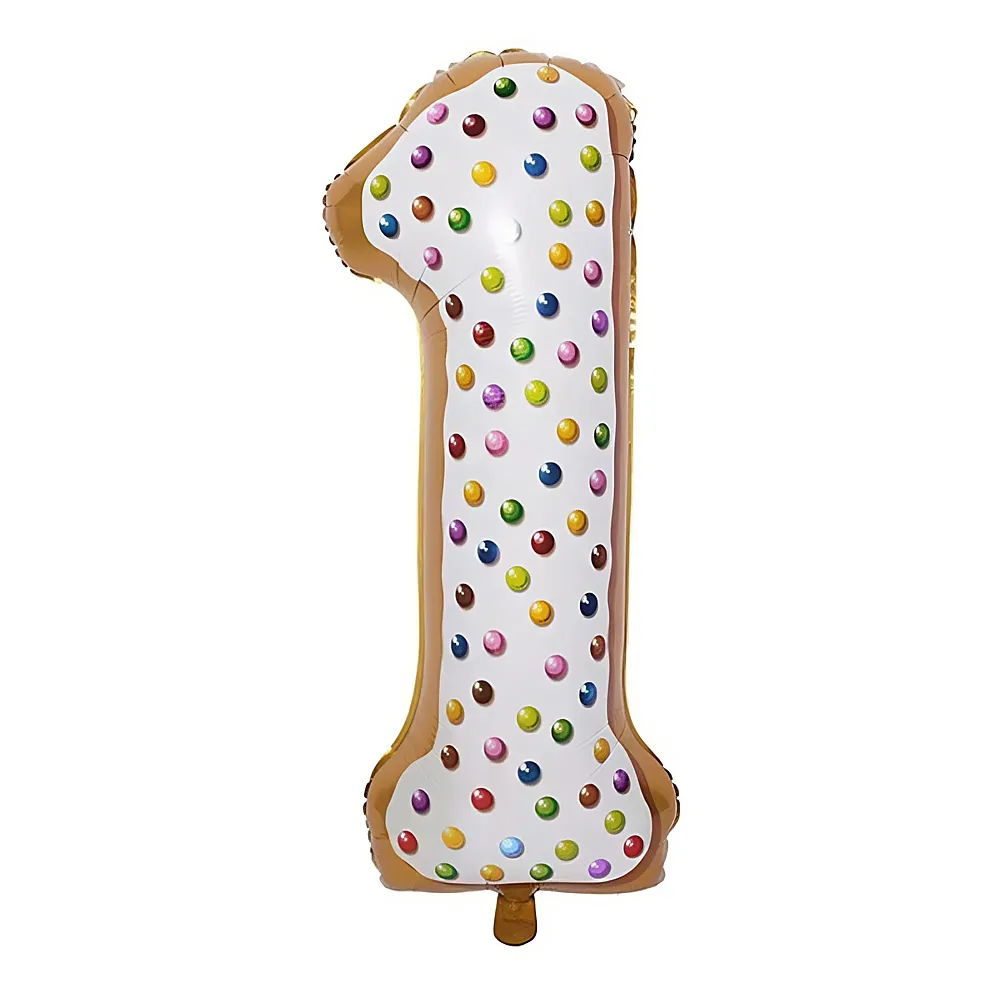Riethm�ller Folienballon Zahl 1 Cake
