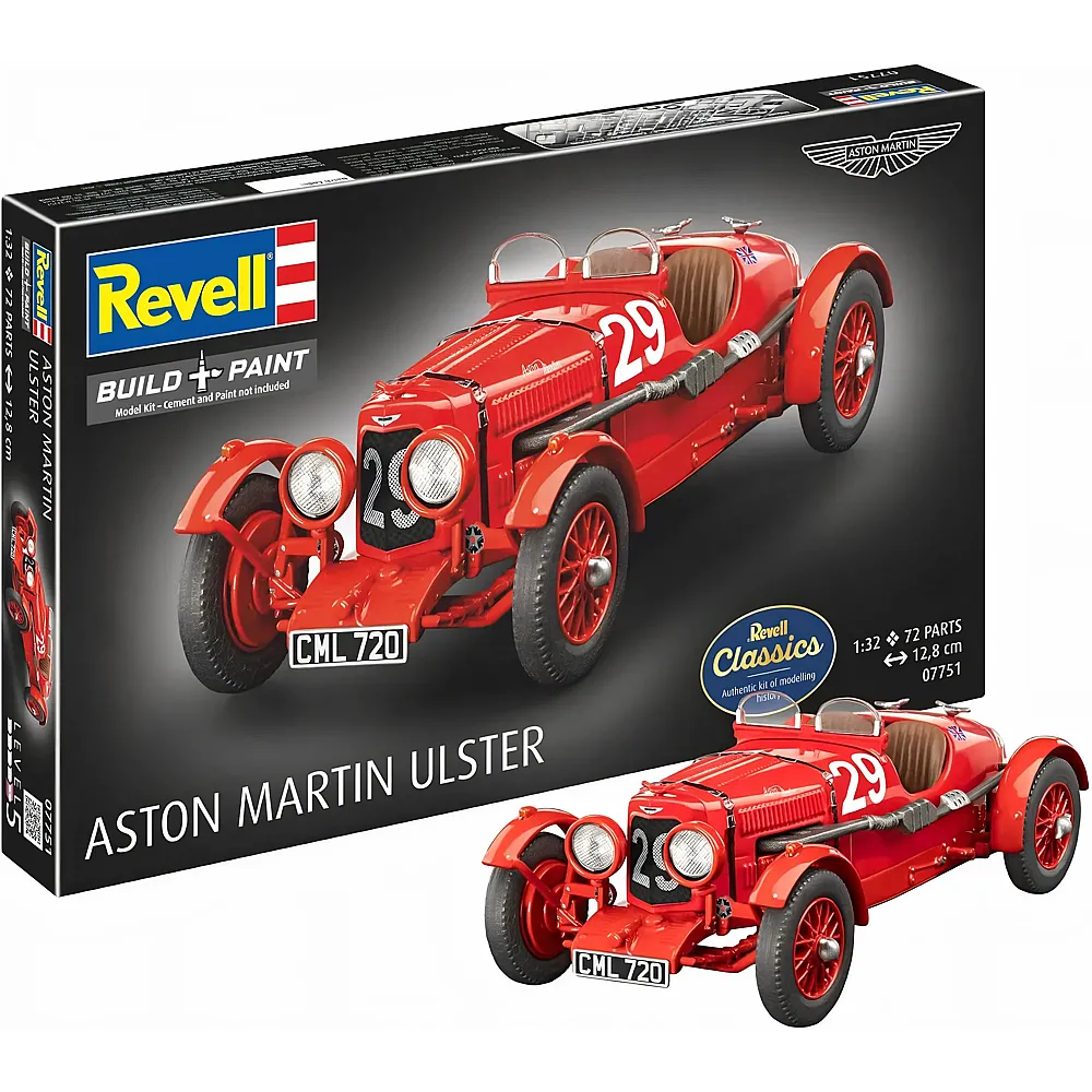 Revell Modellbausatz Aston Martin Ulster 1:32 - 72-teilig. - Brands