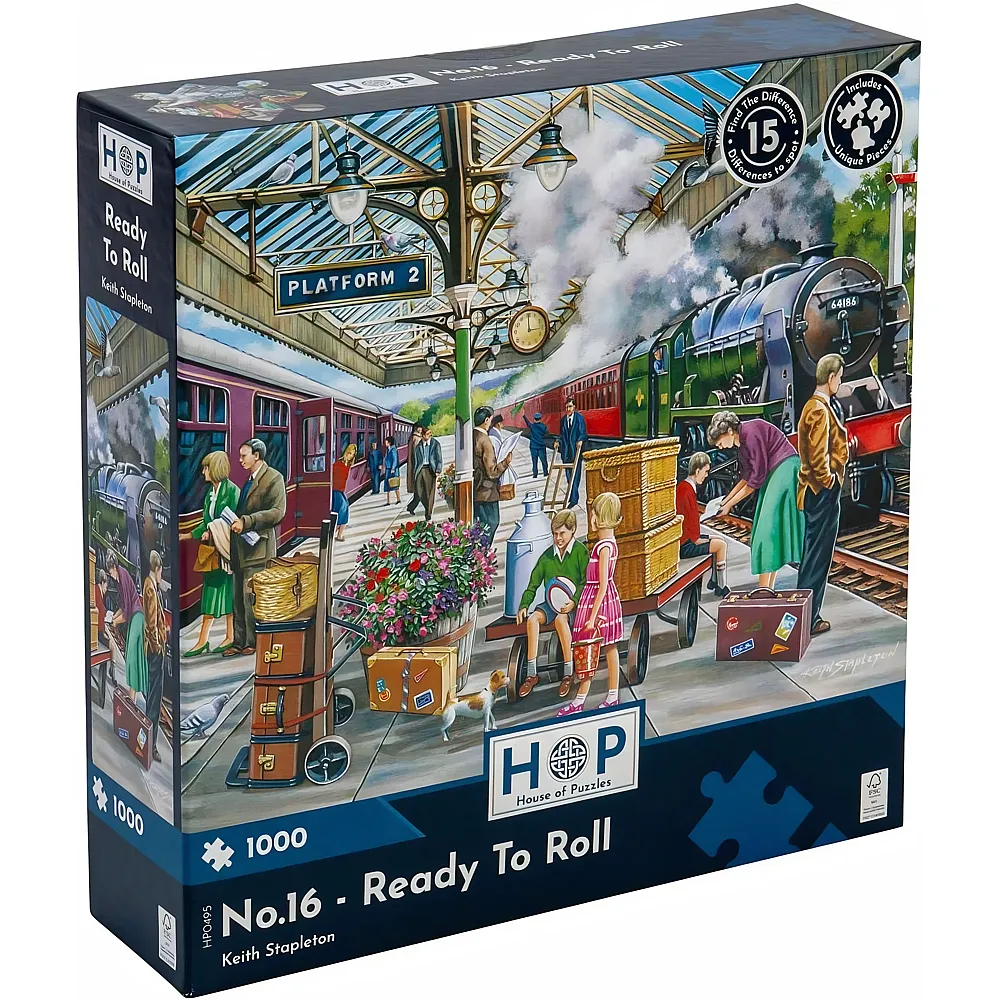 meinspielzeug - HOP - House of Puzzles Nr.16 - Ready To Roll 1000Teile | Puzzle 1000 Teile