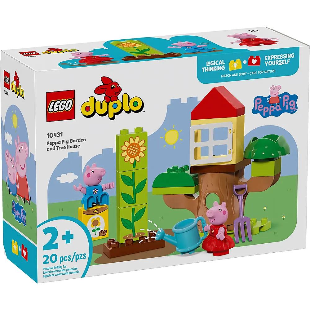 LEGO DUPLO Peppa Pig Peppas Garten mit Baumhaus 10431