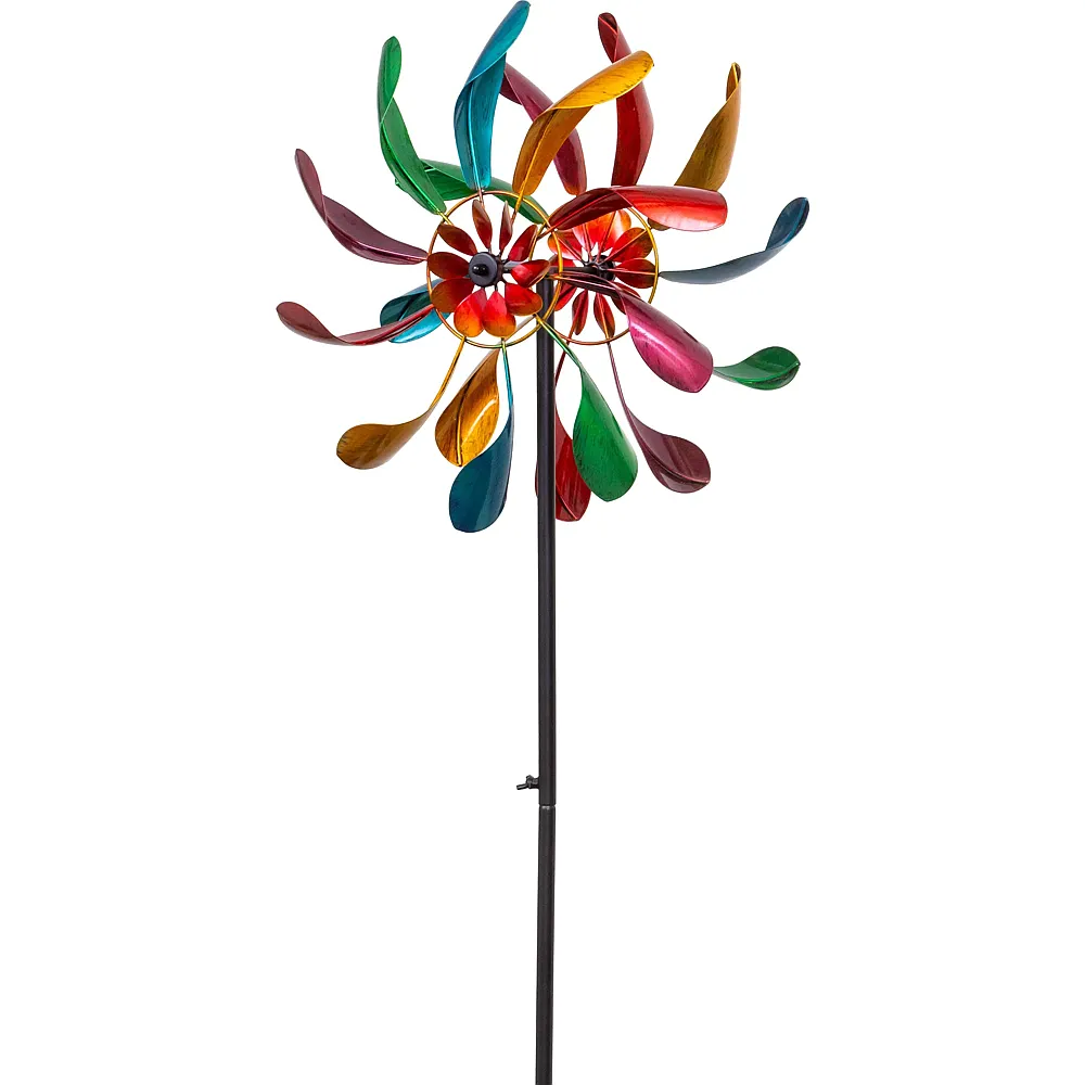 HQ Invento Windspiel Wind Spinner Flare Motion Duettt Metall,   38 cm,