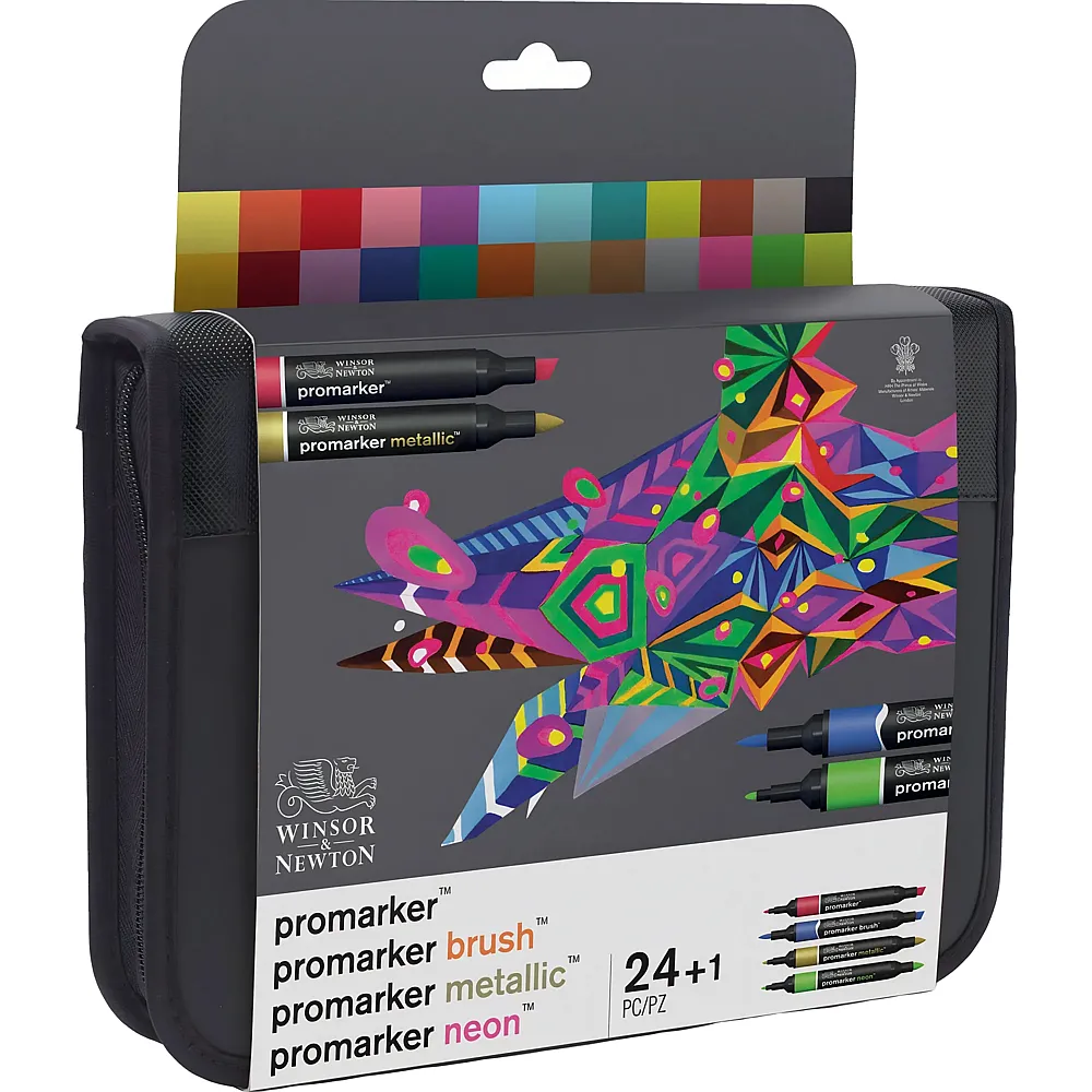 Winsor & Newton Promarker Mixed Marker Set 24 im Wallet