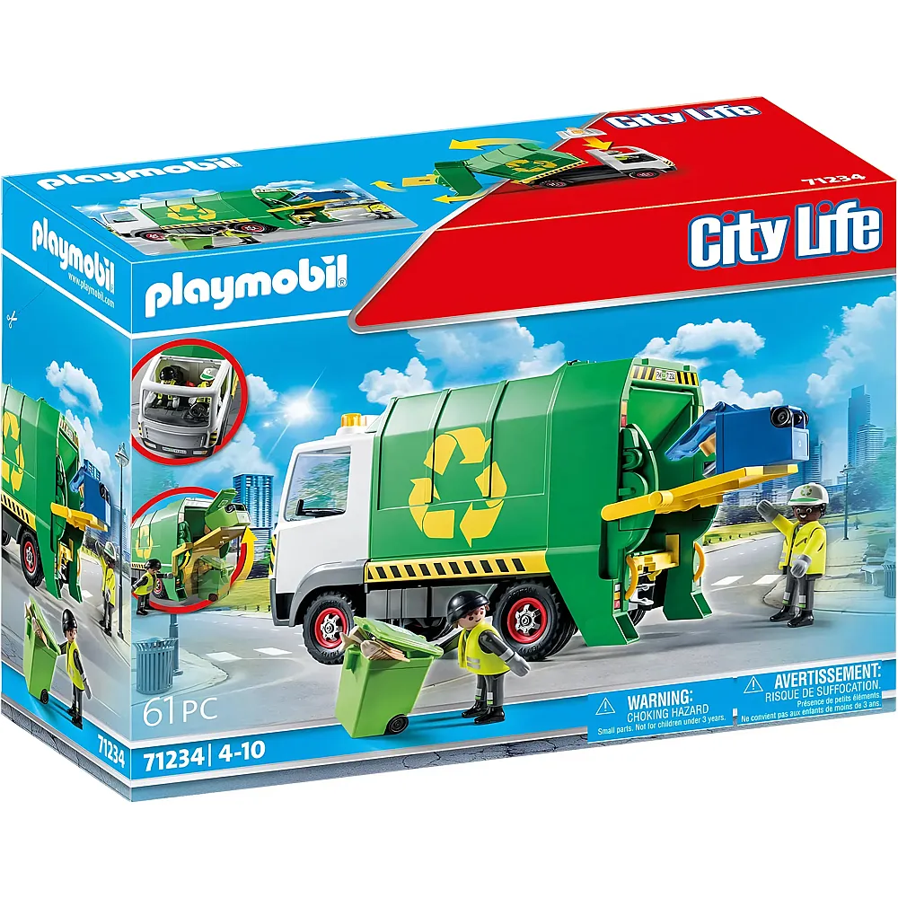 PLAYMOBIL City Life Recycling Truck 71234