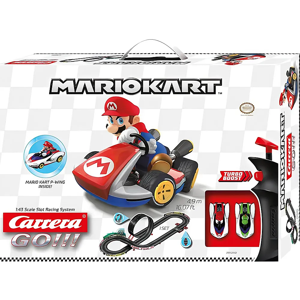 Carrera Go Super Mario Mario Kart P-Wing 4,9m