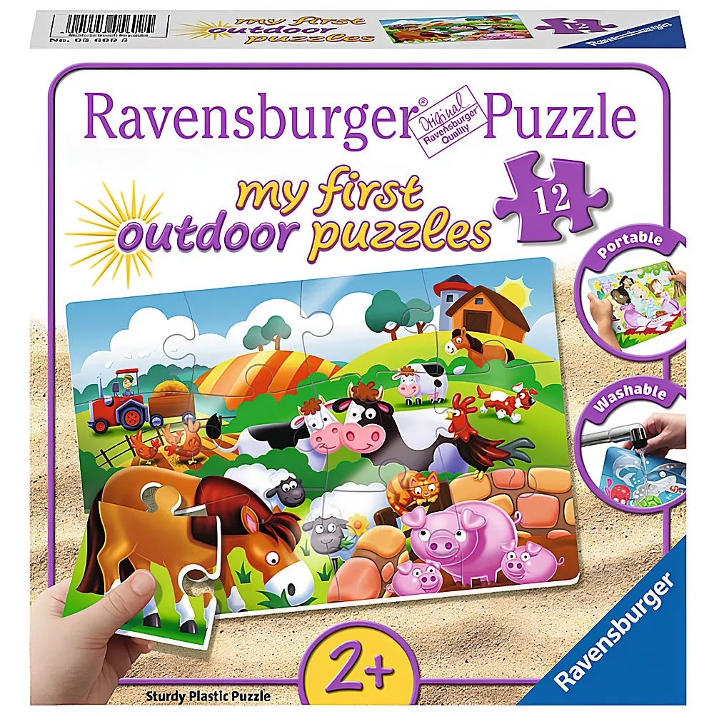 Ravensburger Puzzle Liebe Bauernhoftiere 12Teile